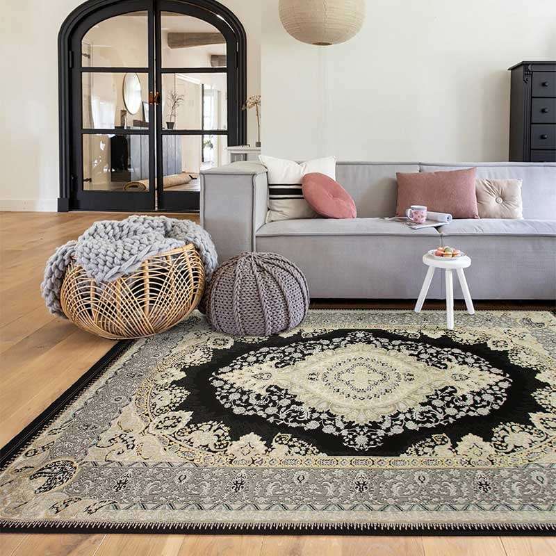 Tena Black Oriental Rug