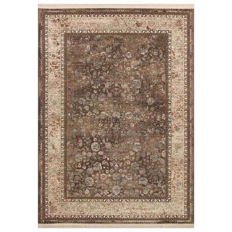 Tena Brown Frame Rug