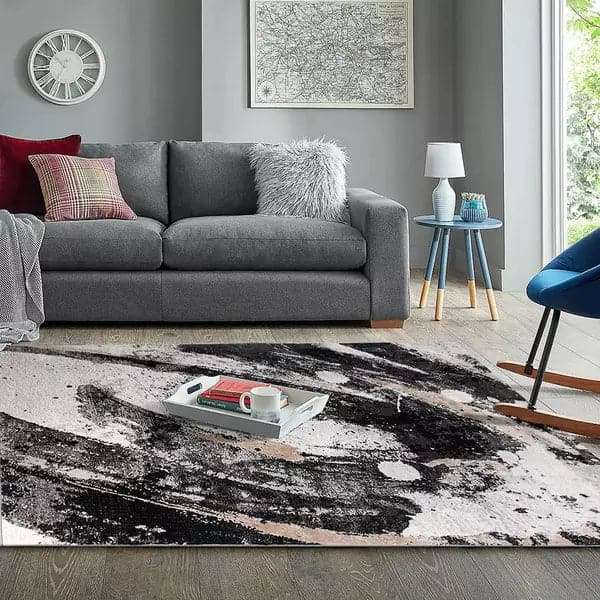Diva Grey Brush Rug