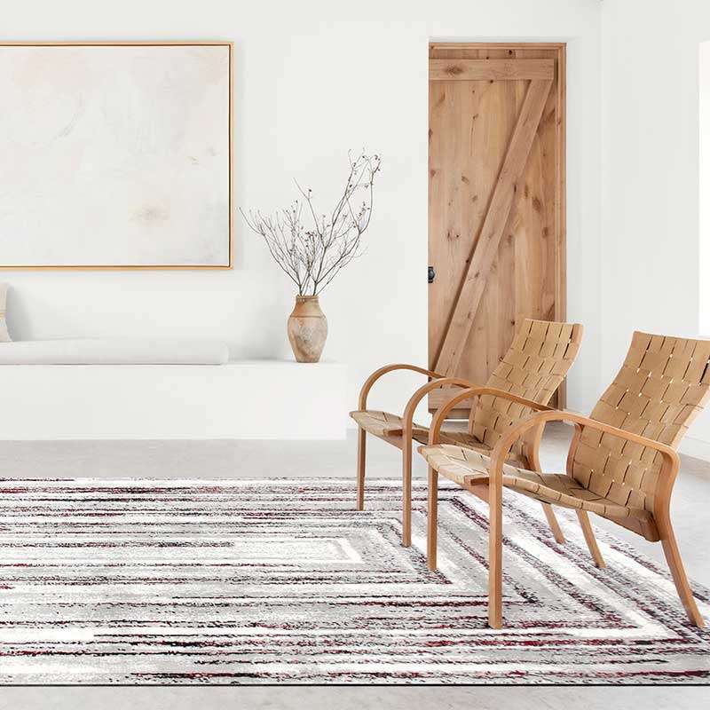 Merry Snowflake Patterned Rug