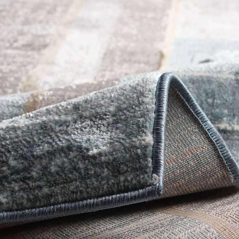 Star Frame Blue Rug