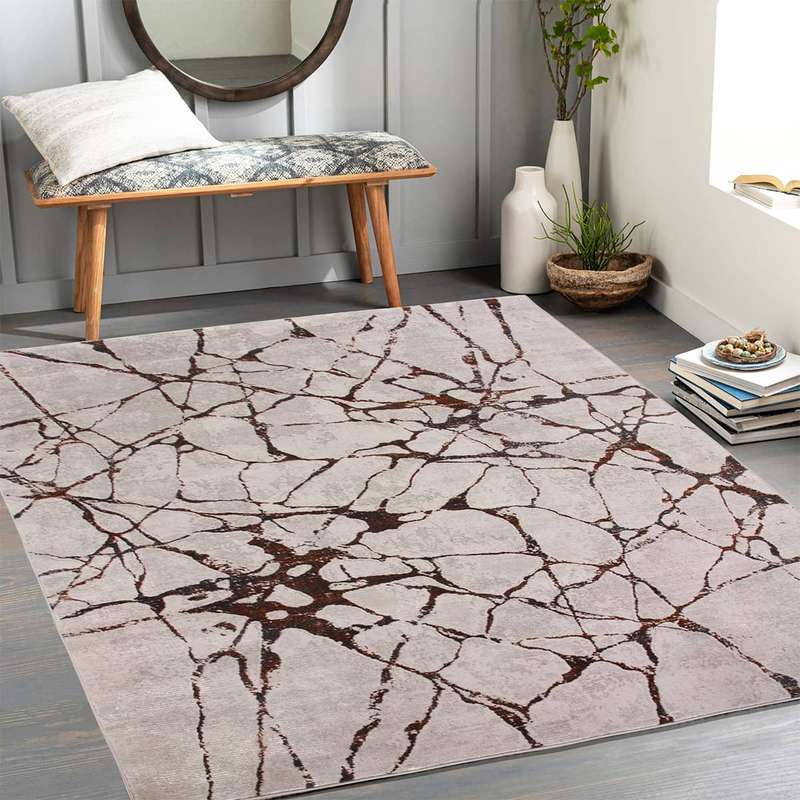 Star Slit Brown Rug