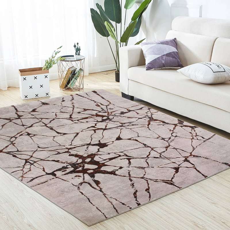 Star Slit Brown Rug