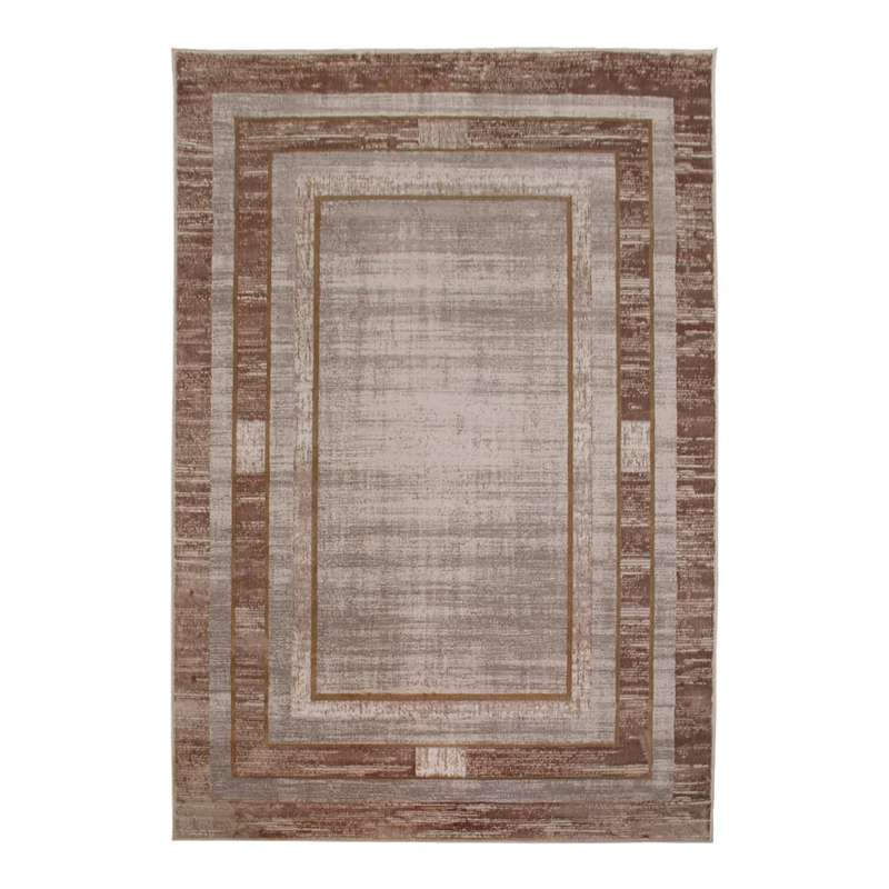Star Frame Brown Rug