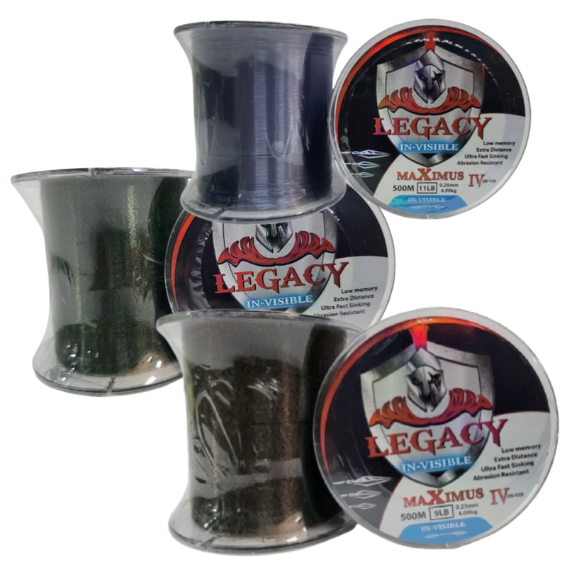 Legends Legacy Maximus IV Invisible 3D Fishing Line 500M