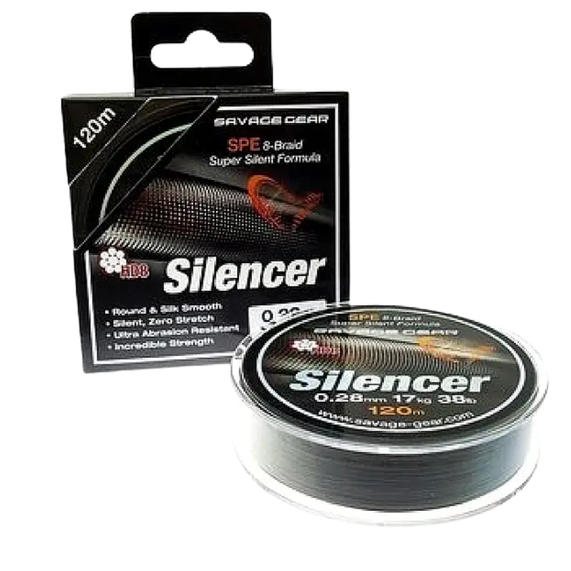 Savage Gear HD8 Silencer Braid 120m 0.28mm 17kg