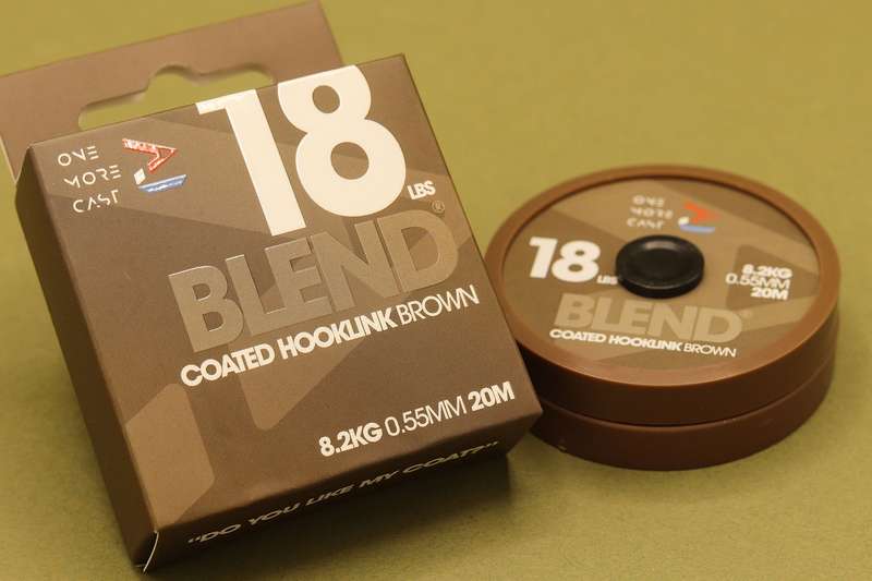 OMC Blend Coated Hooklink 18lb BROWN 20M