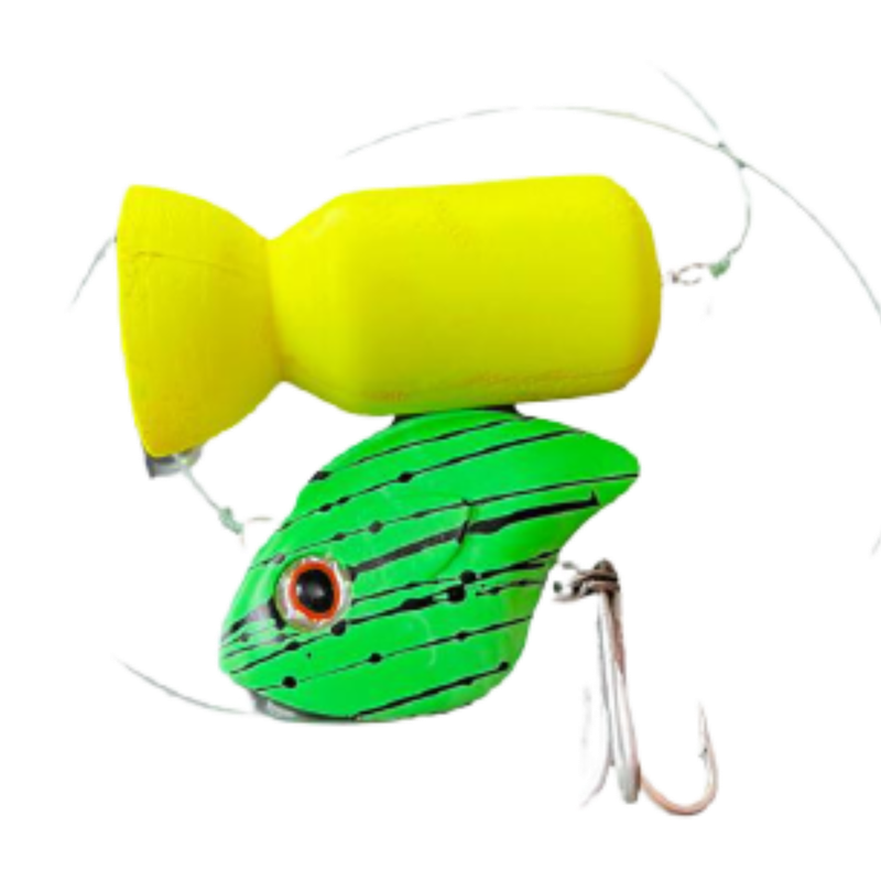 Catfish Popper UV Complete Rig Large
