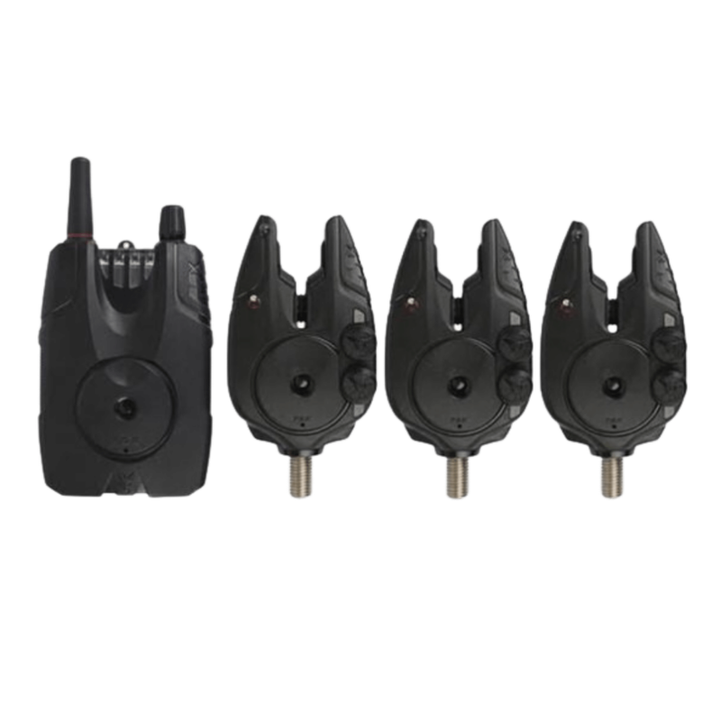 Fox Micron And Receiver 3 Rod Alarm Set