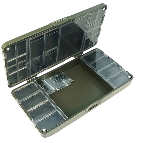 Fish On 4-Compartment Fishing Tackle Box W533