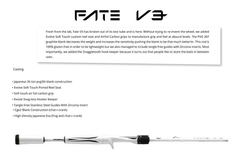 13 Fishing FATE V3 Casting Rod 75 Heavy