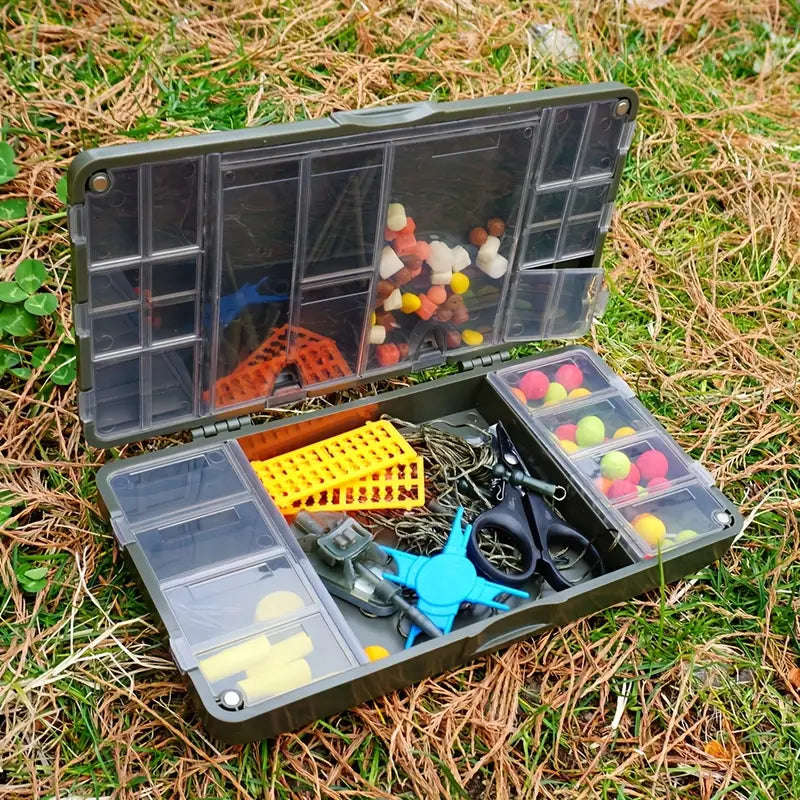 Fish On 4-Compartment Fishing Tackle Box W533