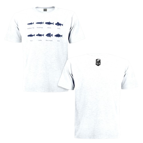 Fish On Short Crew Neck Short Sleeve T-Shirts