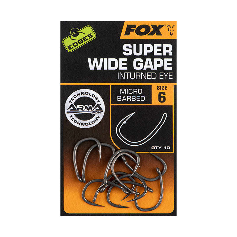 Fox Edges Super Wide Gape Inturned Hook