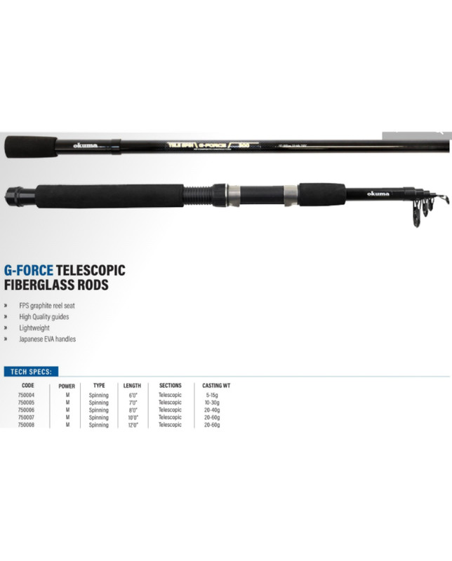 Okuma G-FORCE Tele Spin Telescopic Rod