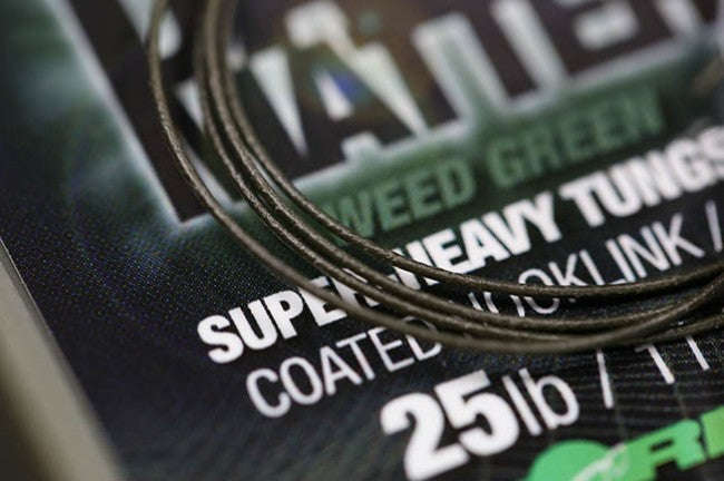 Korda Dark Matter Tungsten Coated Braid Weed Grn 25lb 10m