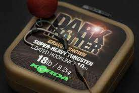 Korda Dark Matter Tungsten Coated Braid Weed Grn 25lb 10m