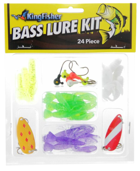 Kingfisher Bass Lure Kit 24 Piece