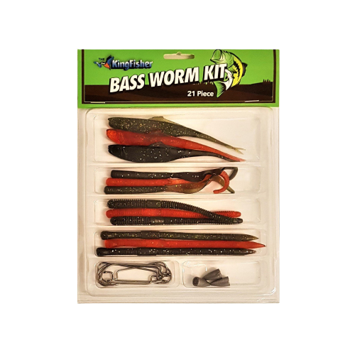 Kingfisher Bass Worm Kit 21 Piece