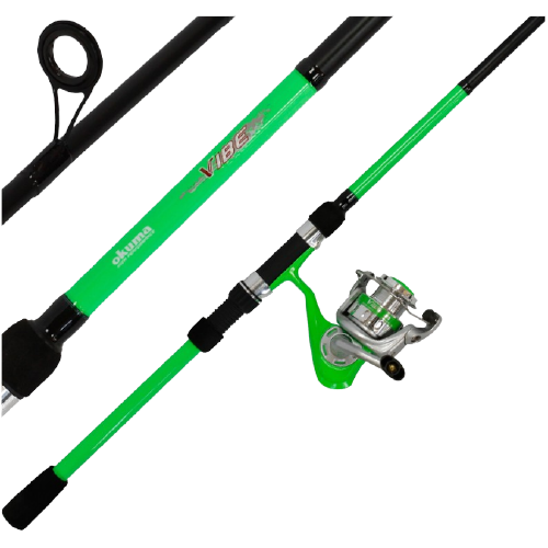 Okuma Combo Vibe 7 Rod & Reel Lumo Green