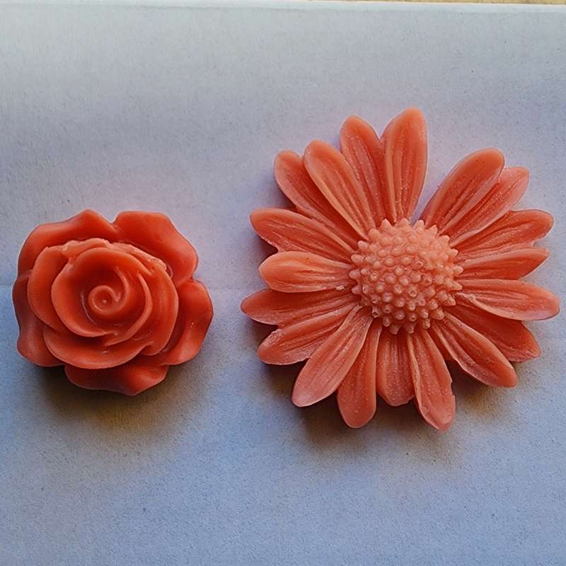 Candle Soft Color Dye Blocks - Coral Orange
