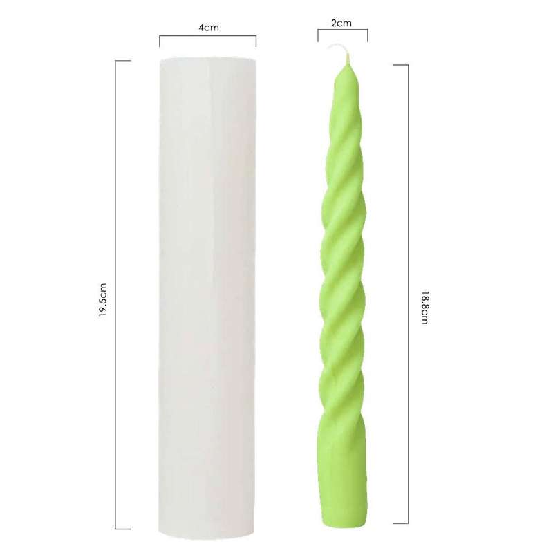 3D Silicone Candle Molds Twist