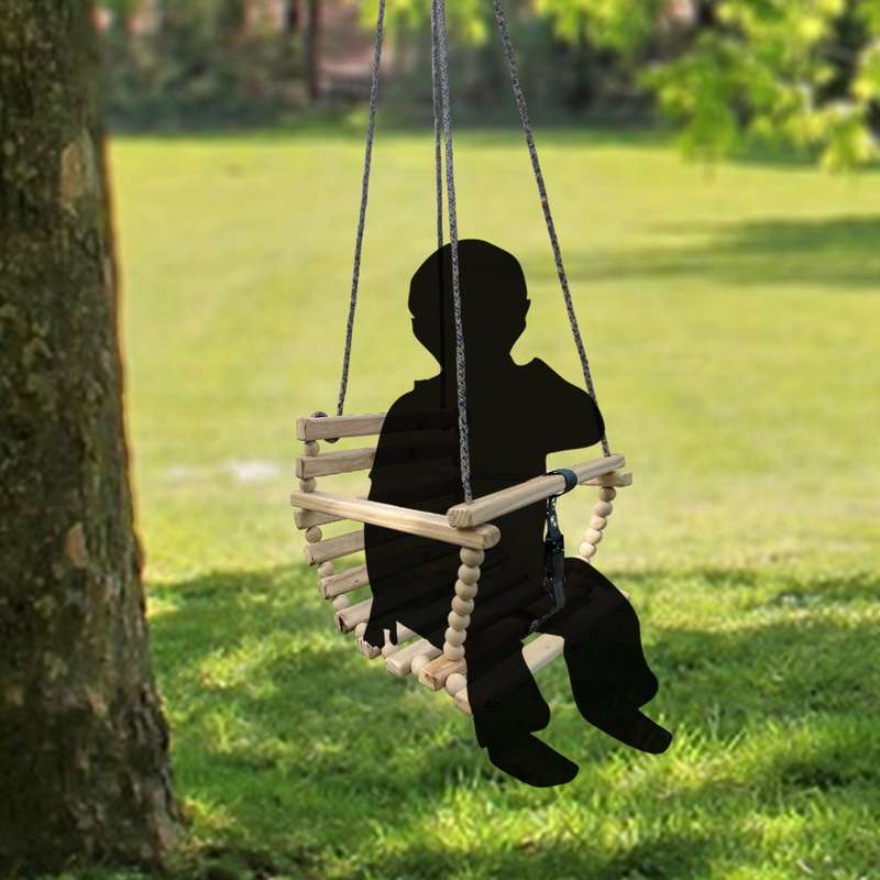 Handcrafted Wooden Baby / Toddler Swing