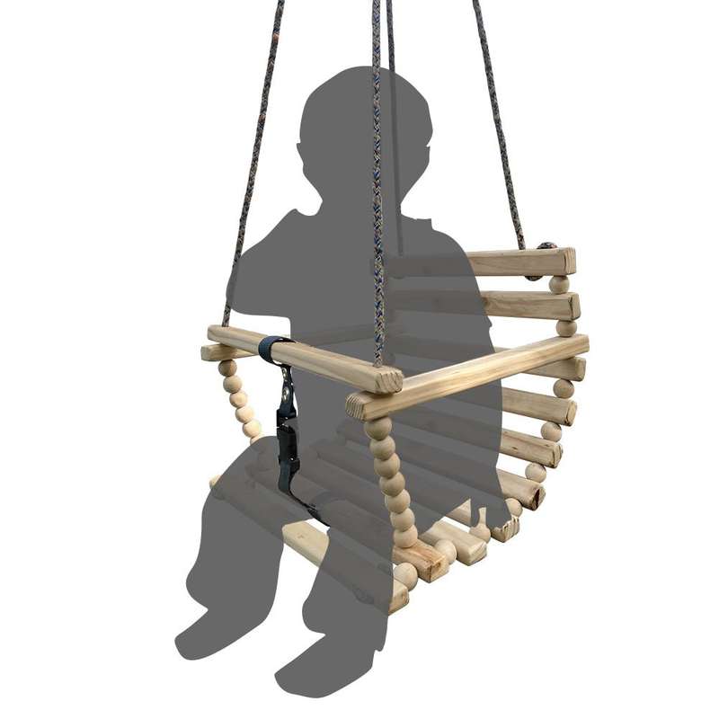 Handcrafted Wooden Baby / Toddler Swing