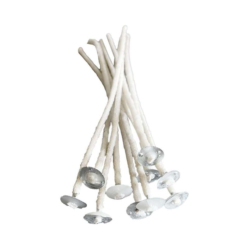 Handmade Pre-Waxed & Tabbed Candle Wicks - 2mm x 10cm - 20 Piece