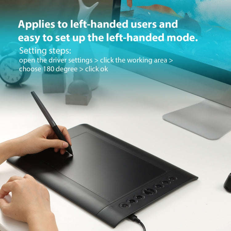 HUION H610Pro V2 5080LPI Professional Art USB Graphics Drawing Tablet for Windows / Mac OS, with Bat