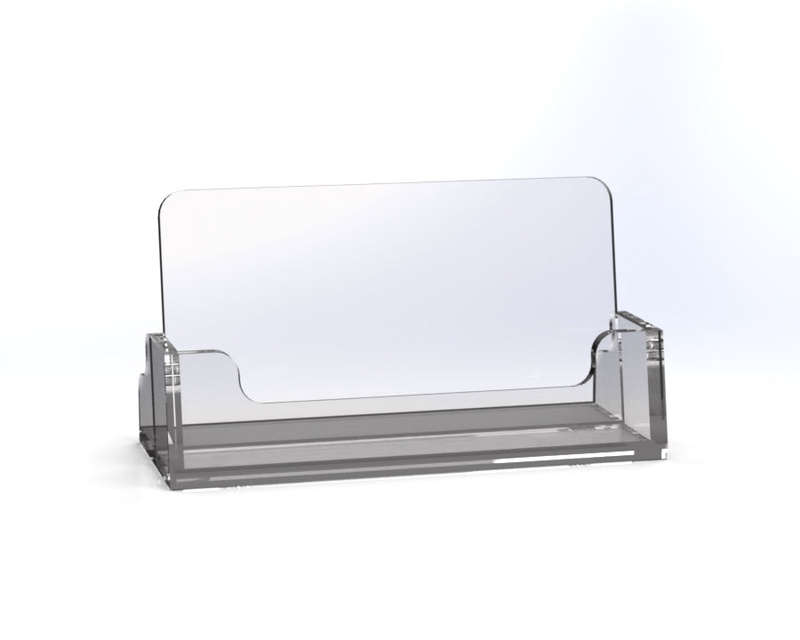 Professional Acrylic Business Card Holder  Perfect for Office or Reception Use