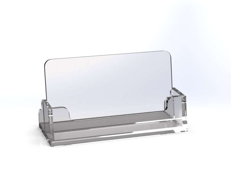 Professional Acrylic Business Card Holder  Perfect for Office or Reception Use