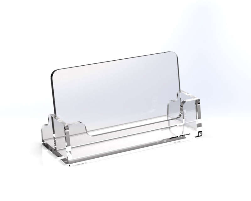 Professional Acrylic Business Card Holder  Perfect for Office or Reception Use