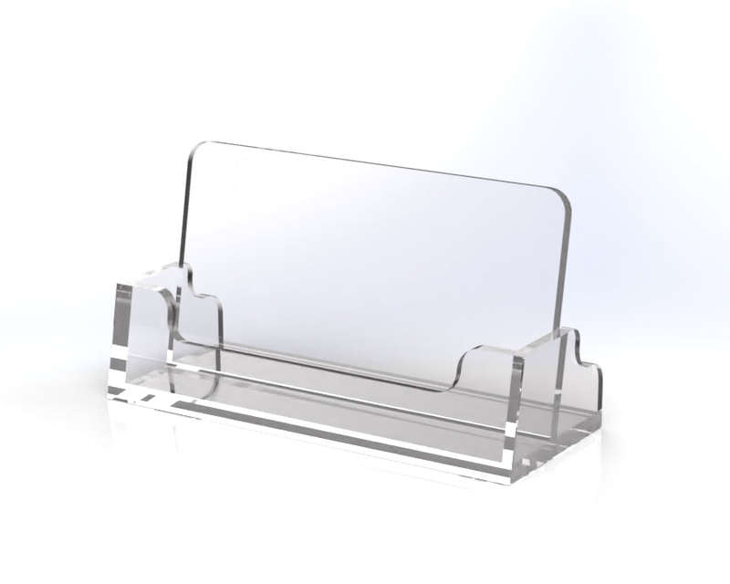 Professional Acrylic Business Card Holder  Perfect for Office or Reception Use