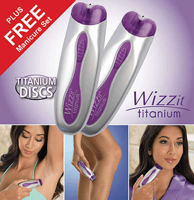 Buy 1 Wizzit Titanium Hair Remover and get one FREE plus a FREE ma... - Wizzit Titanium Hair Remover