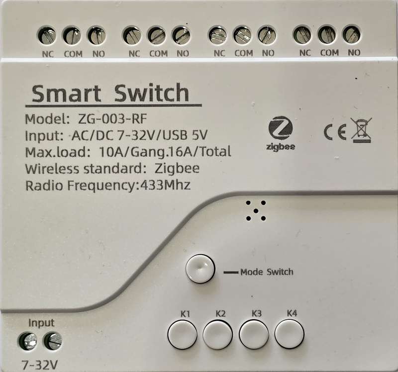 Self-locking relay 4 Channel