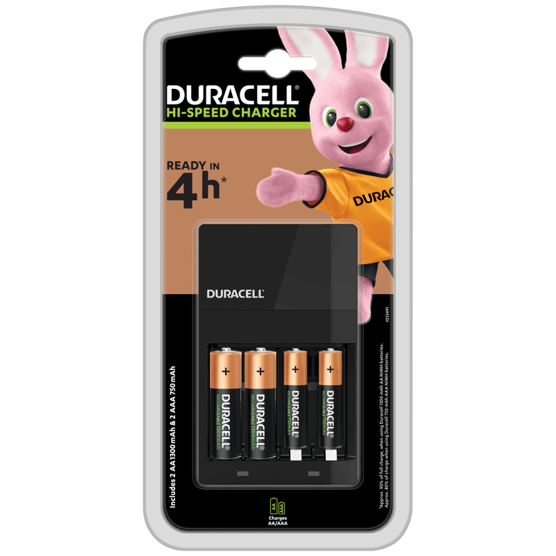 Duracell Charger AA 2s + AAA 2s