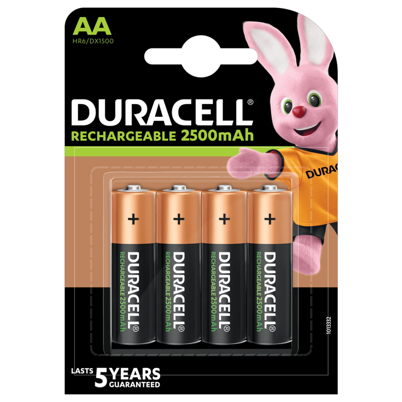 Duracell Rechargeable AA or AAA batteries