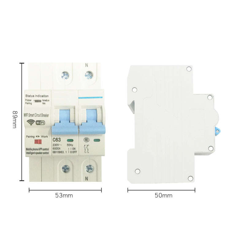 63A WiFi 2P Circuit Breaker
