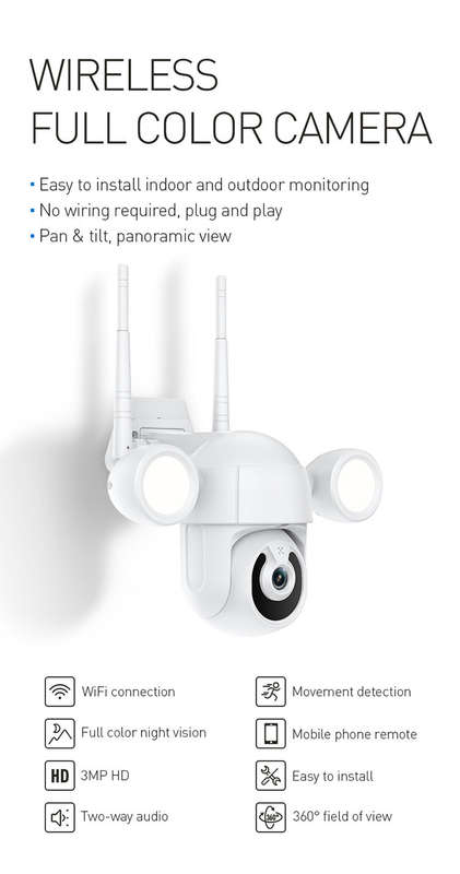 Outdoor IP Camera with Lights