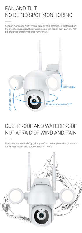Outdoor IP Camera with Lights