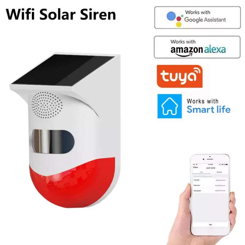 Outdoor PIR sensor with solar power