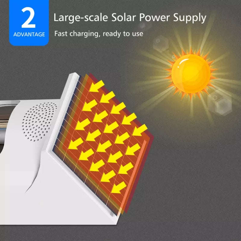 Outdoor PIR sensor with solar power