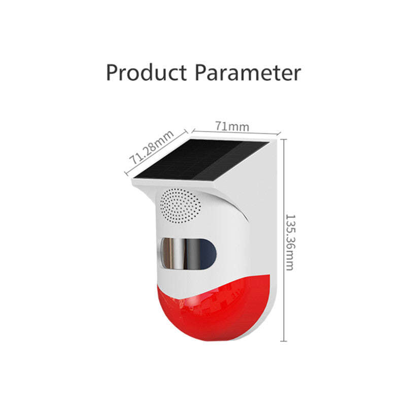 Outdoor PIR sensor with solar power