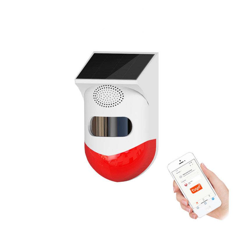 Outdoor PIR sensor with solar power