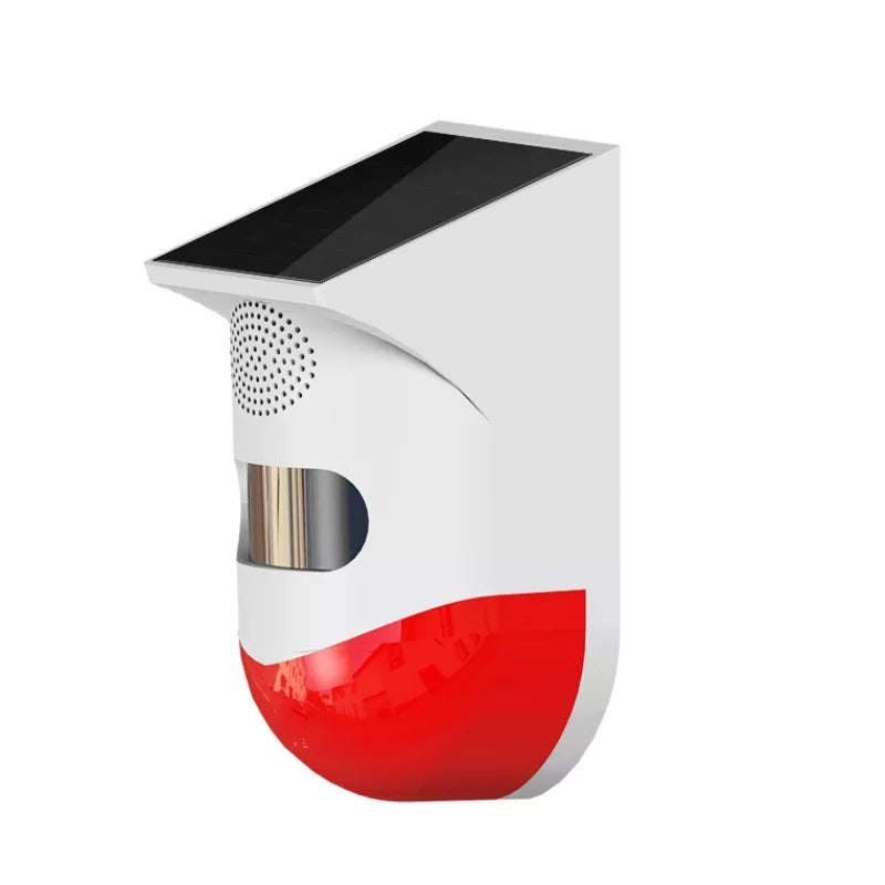 Outdoor PIR sensor with solar power