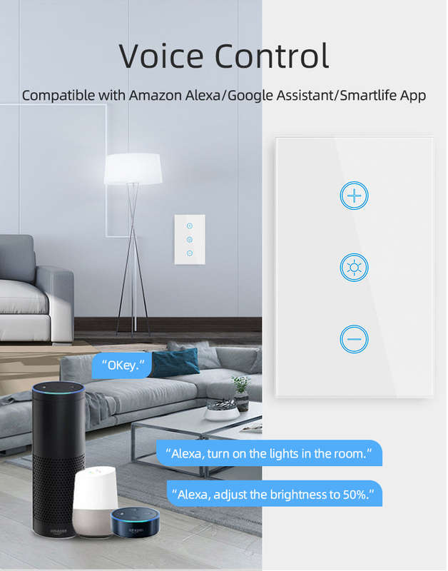 Dimmer light wall switch