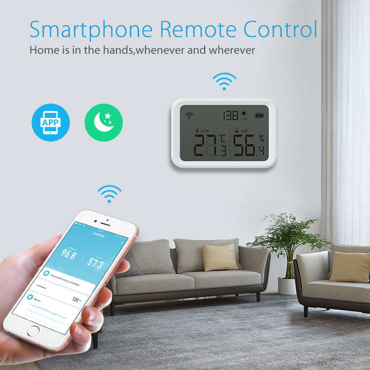 Temperature Humidity Brightness Sensor with LCD