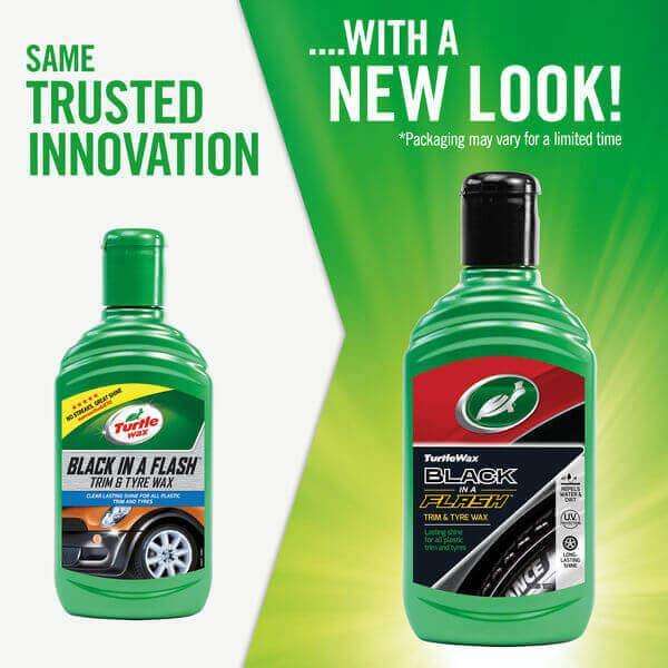 Turtle Wax Black in a Flash Trim Wax 300ml
