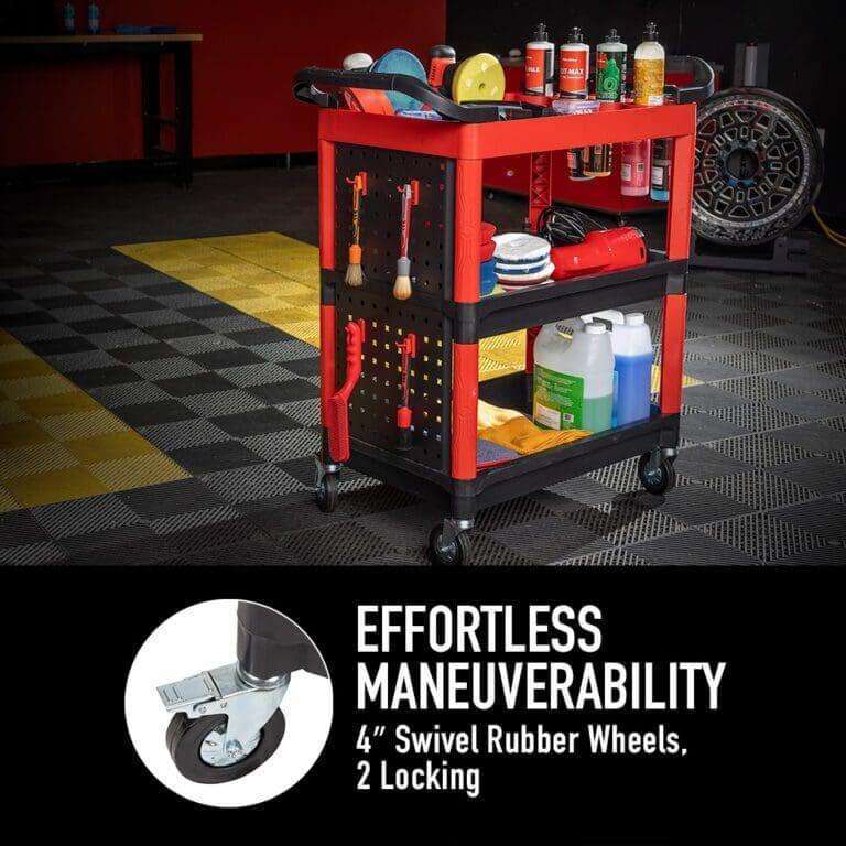 MaxShine Premium Heavy Duty Detailing Cart